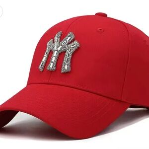 2/$30 RED & SILVER HAT